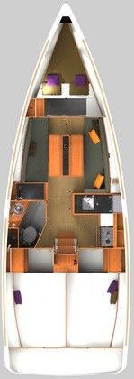 Zaurak - Sun Odyssey 349 - 3 cab. (2018) — photo 2