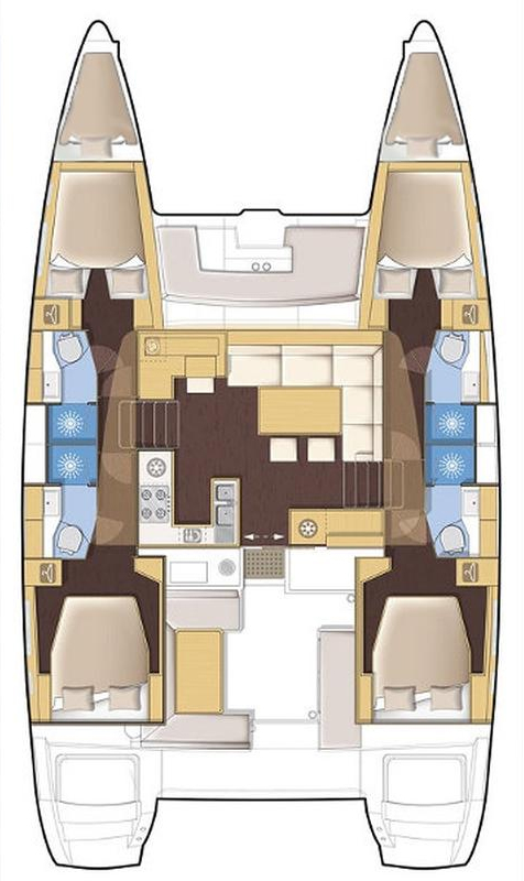 Indefatigable Prem - Lagoon 450 F - 4 + 2 cab. (2019) — photo 2
